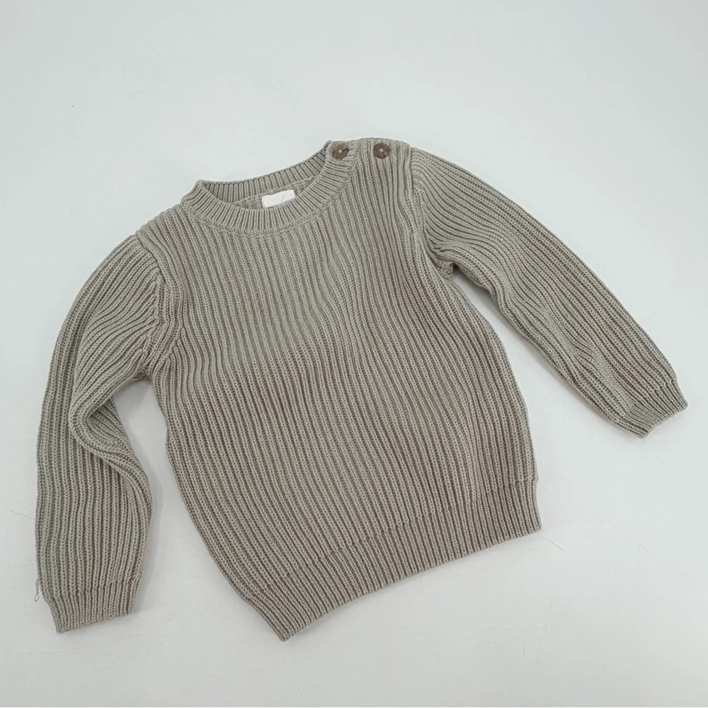Petit Lem Grey Sweater Baby Toddler 18 24 months
